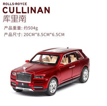 Load image into Gallery viewer, 1:24 Toy Car Excellent Quality Rolls-Royce Cullinan Metal Car