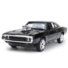 Load image into Gallery viewer, Dodge Alloy Car Model With Pull Back Electronic Toy