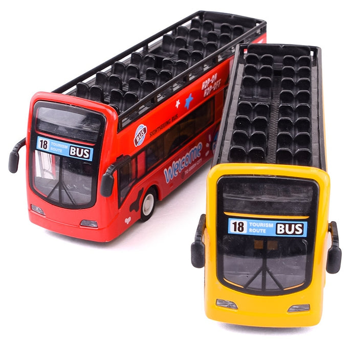 Convertible Double Decker Bus Car Model